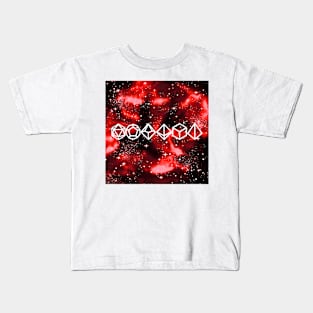 DnD Polyhedral Dice Galaxy - Crimson Chaos Kids T-Shirt